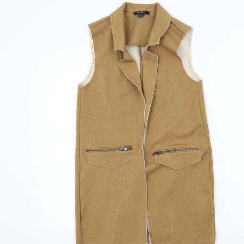 ESMARA Womens Beige   Overcoat Waistcoat Size 10