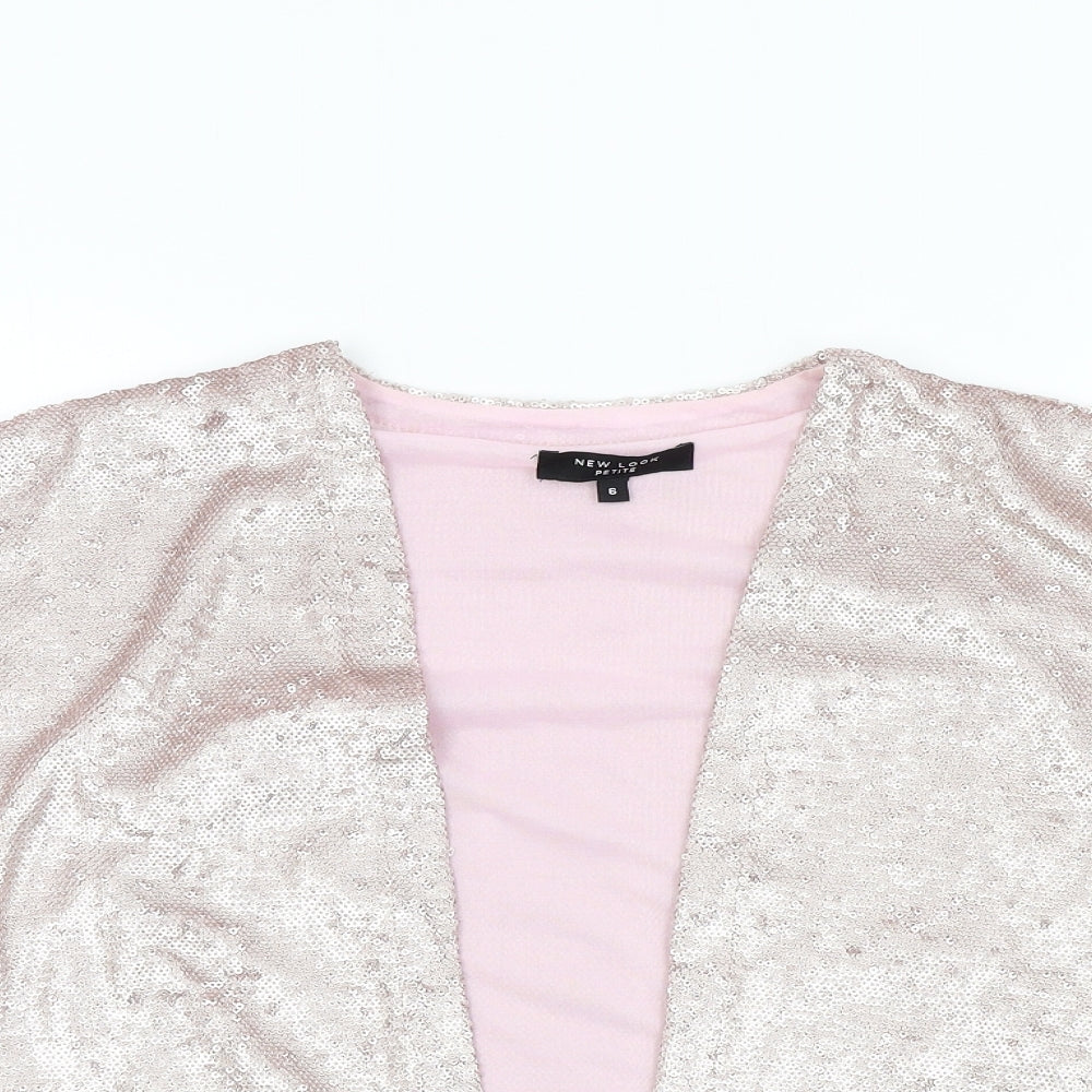 New Look Womens Pink   Jacket  Size 6  - sparkle detail