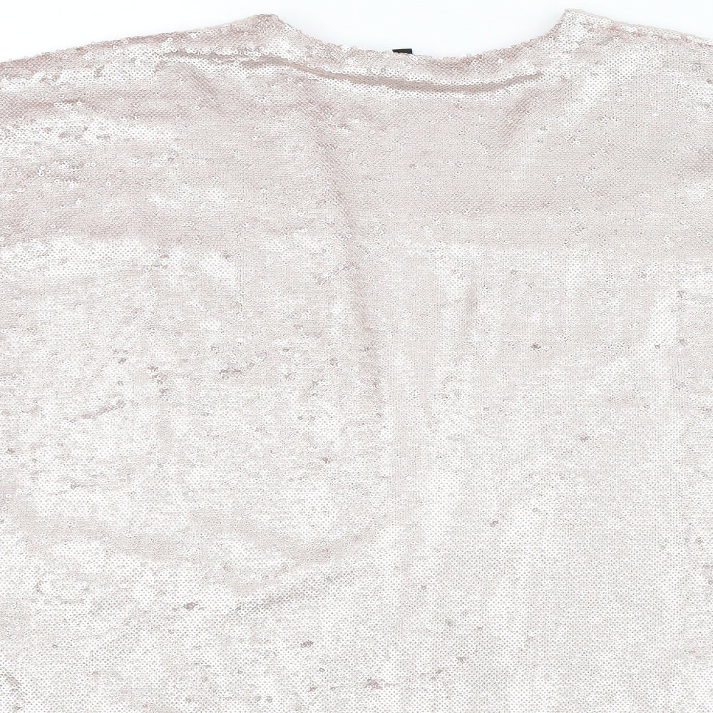 New Look Womens Pink   Jacket  Size 6  - sparkle detail