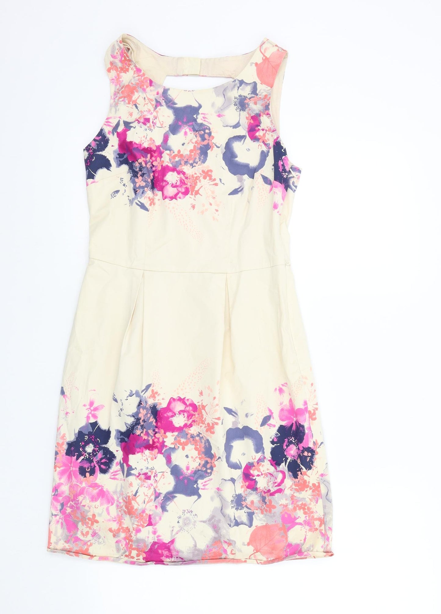 Oasis Womens Multicoloured Floral  A-Line  Size 10