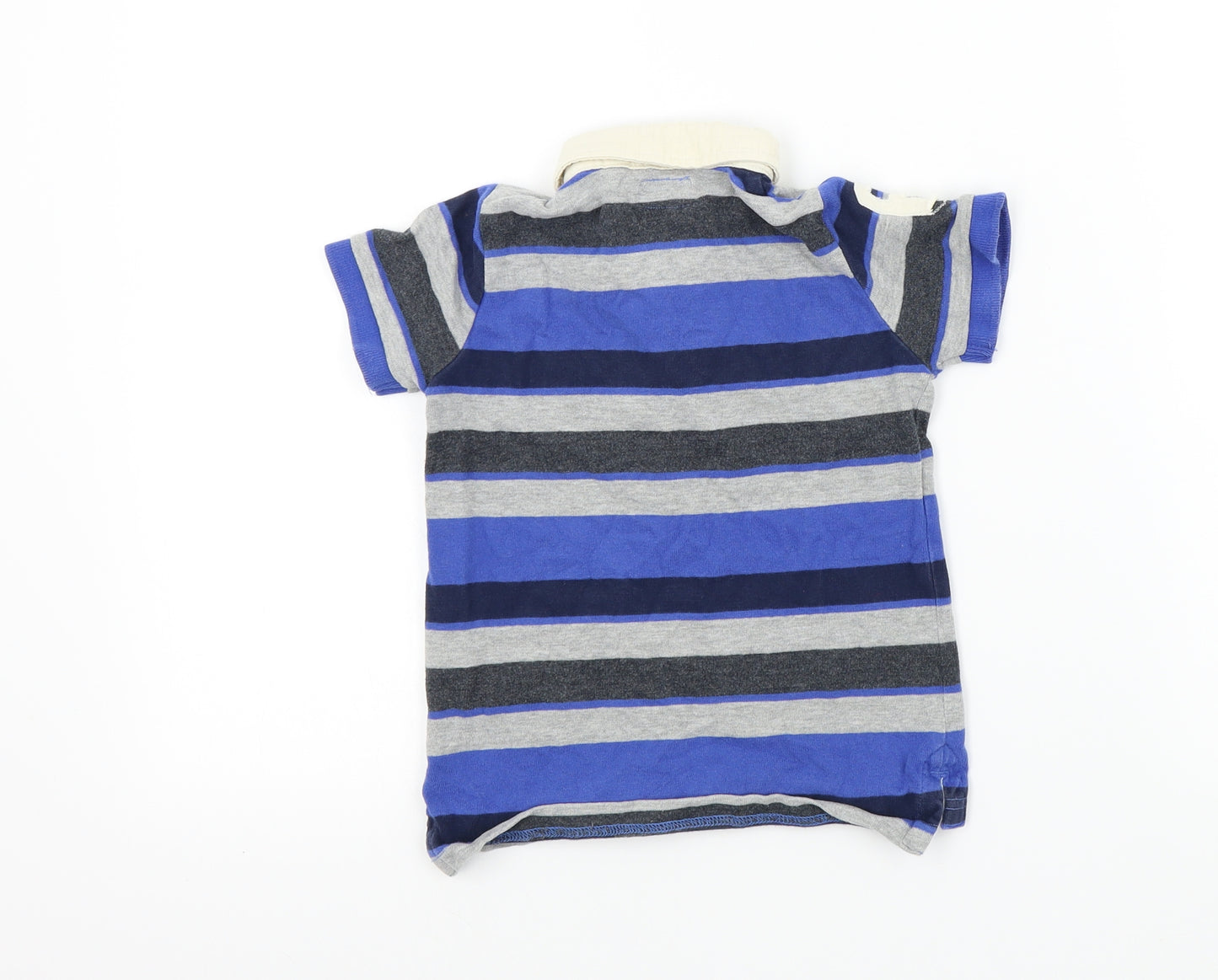 NEXT Boys Black Striped  Basic Polo Size 3 Years