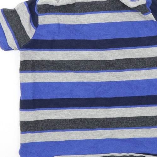 NEXT Boys Black Striped  Basic Polo Size 3 Years