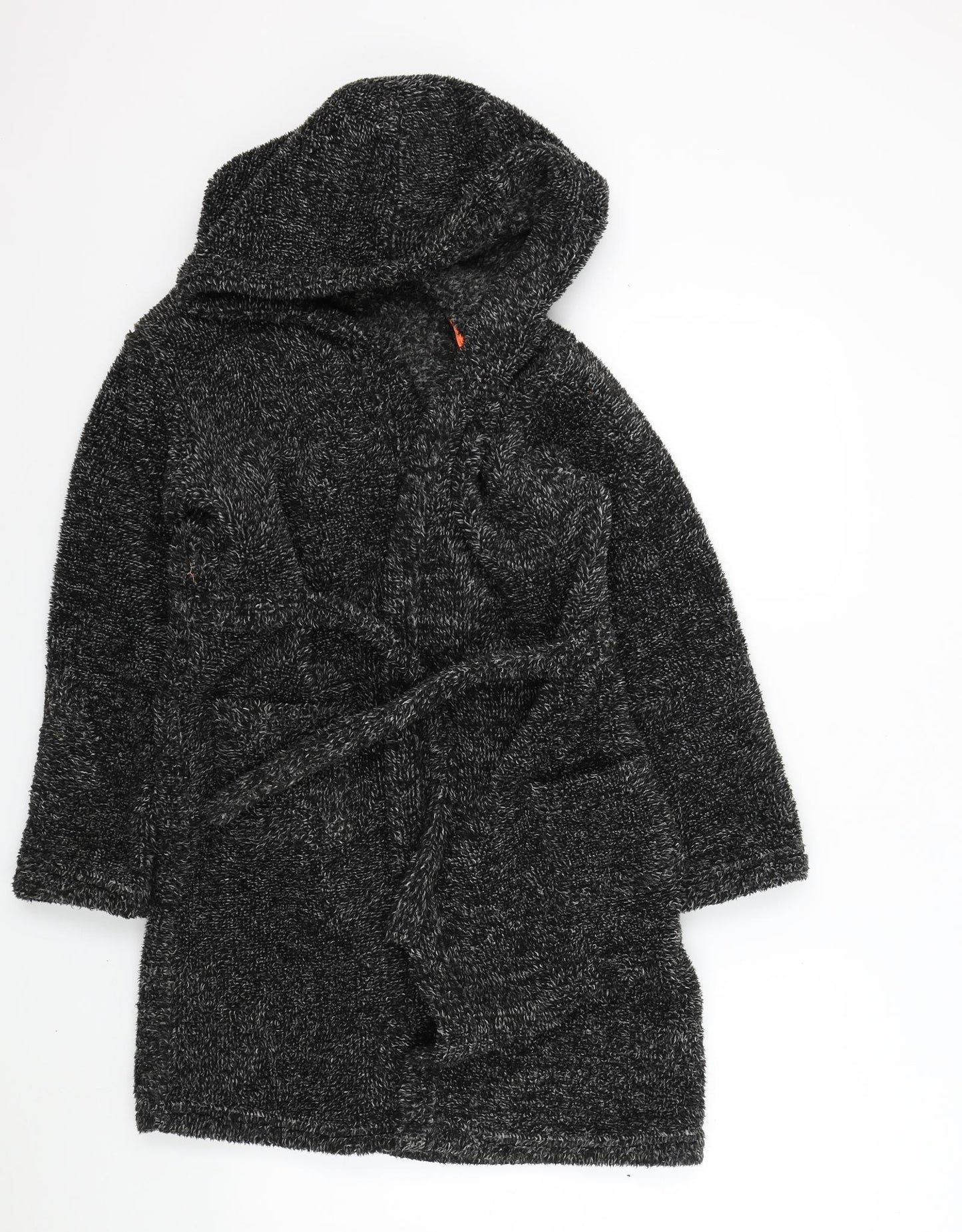 Preworn Boys Black Colourblock   Robe Size 11-12 Years