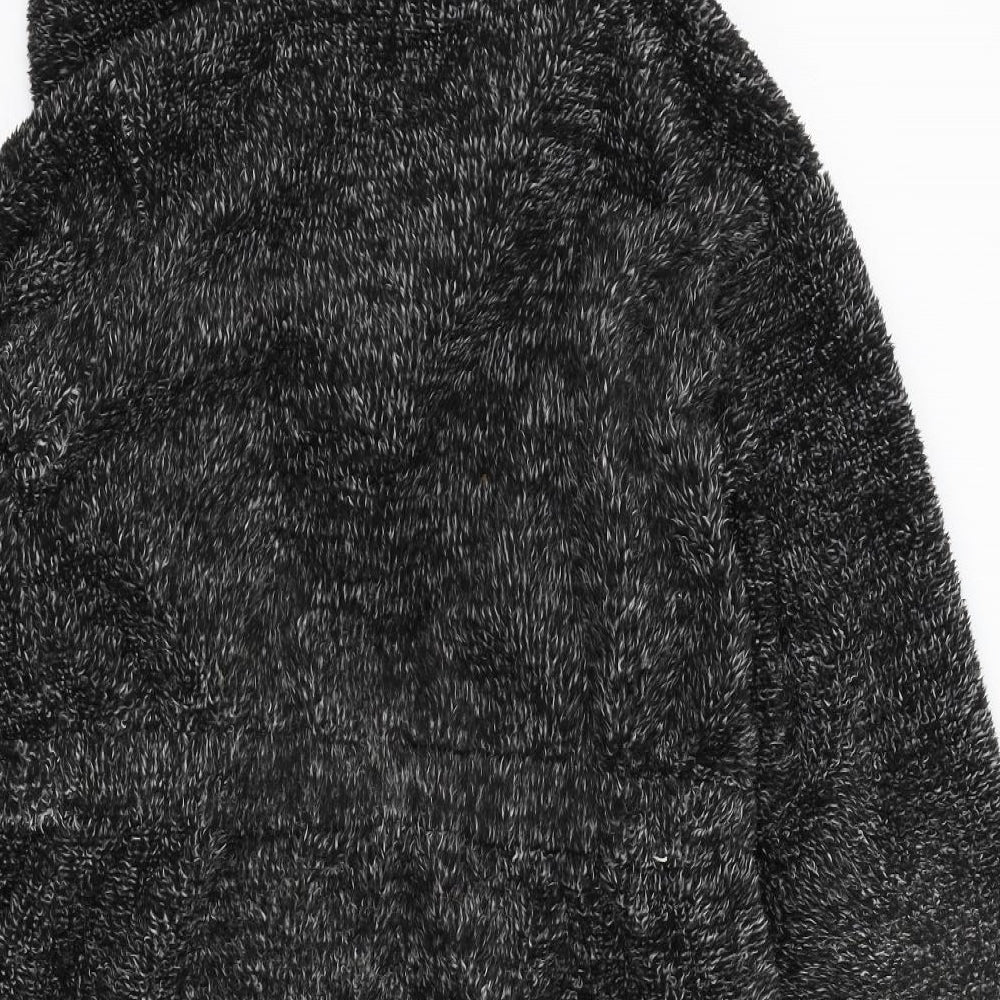 Preworn Boys Black Colourblock   Robe Size 11-12 Years