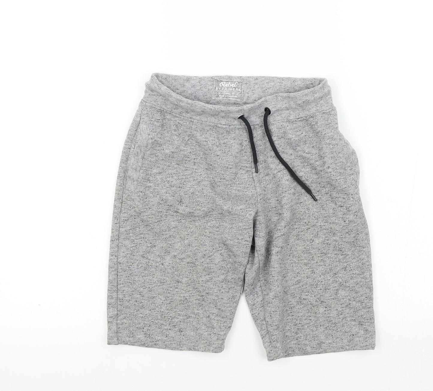 Primark Boys Grey Colourblock  Bermuda Shorts Size 10-11 Years