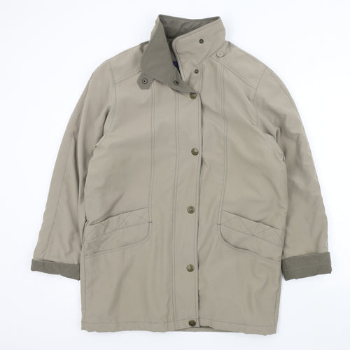 telemac Womens Brown   Overcoat Jacket Size M