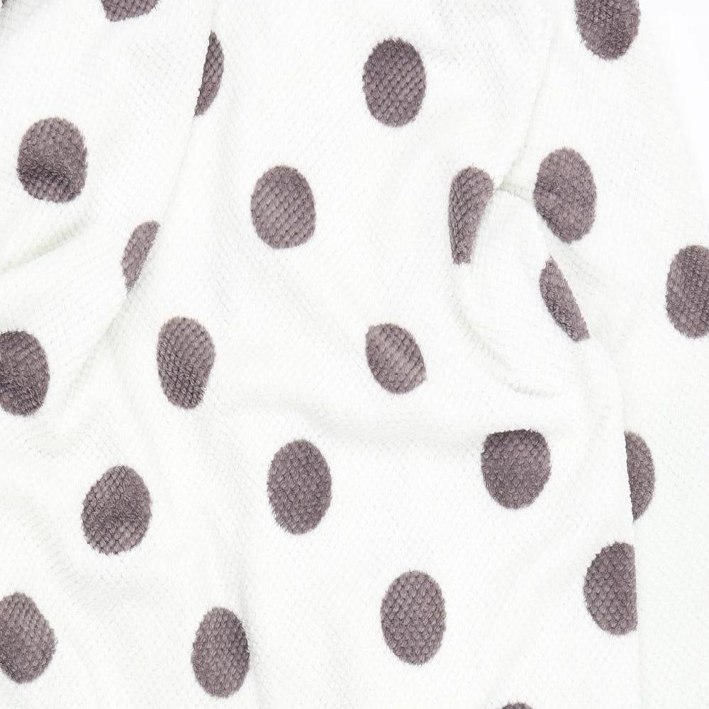 With Love Products Womens White Polka Dot  Top Robe Size 26