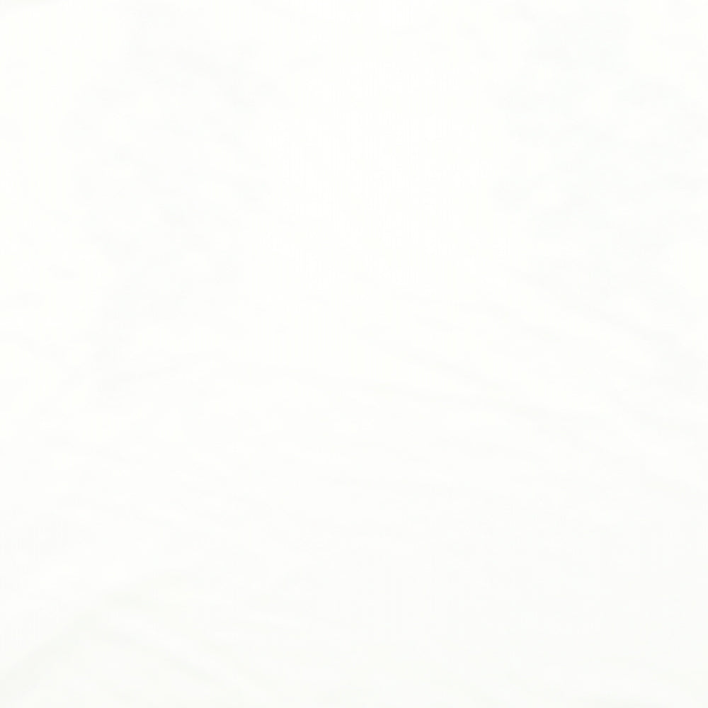 M&S Womens White Geometric  Basic T-Shirt Size 24