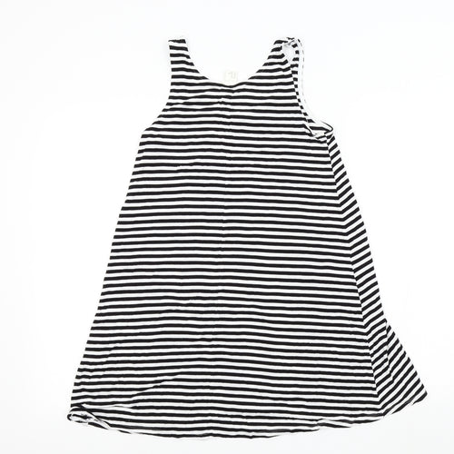 H&M Womens Black Striped  Basic T-Shirt Size XS