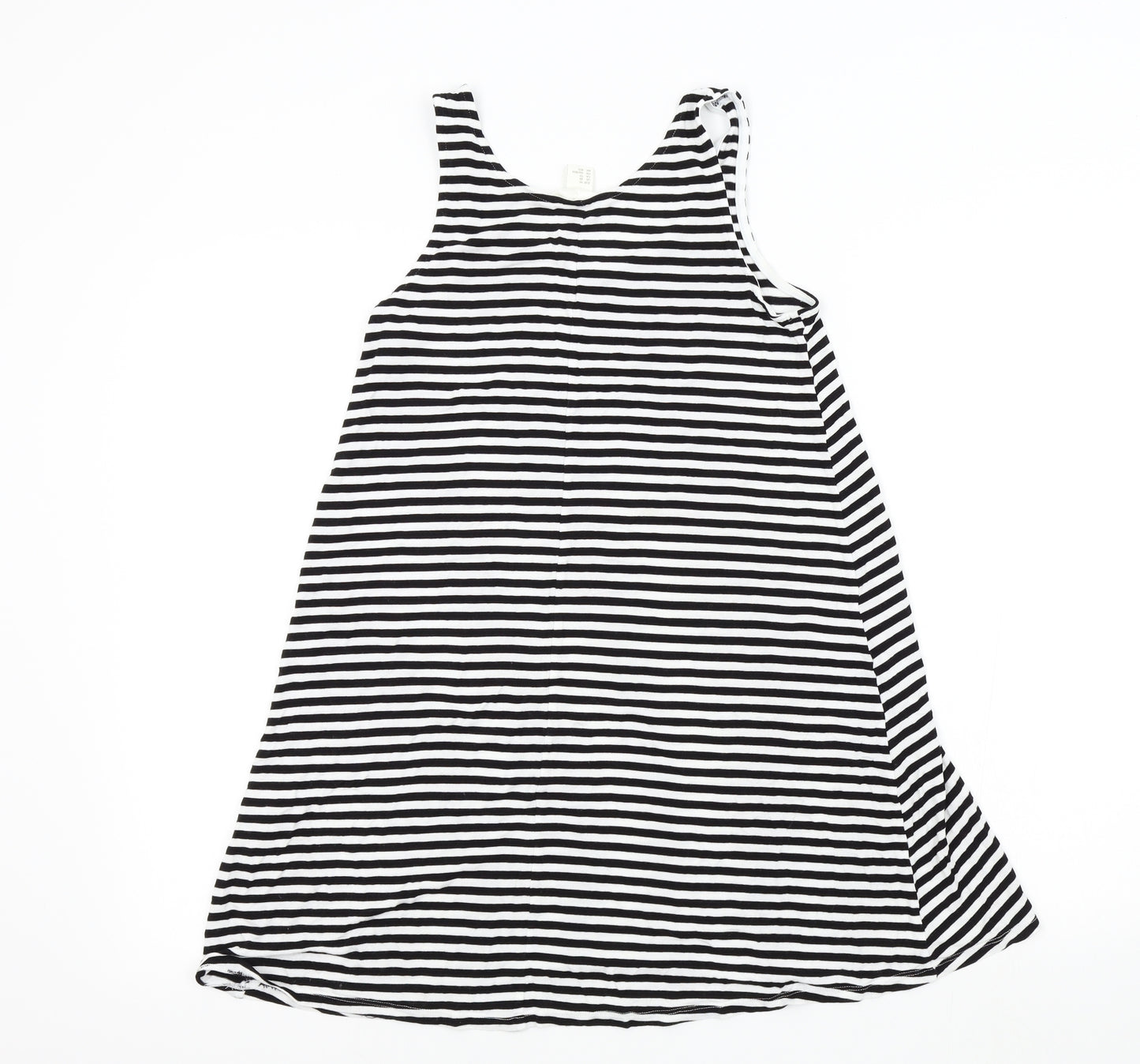 H&M Womens Black Striped  Basic T-Shirt Size XS