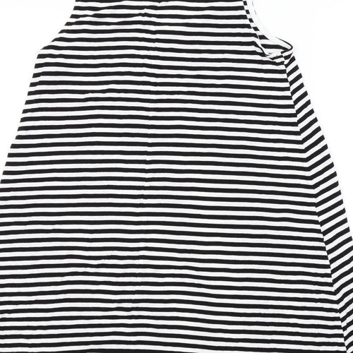 H&M Womens Black Striped  Basic T-Shirt Size XS