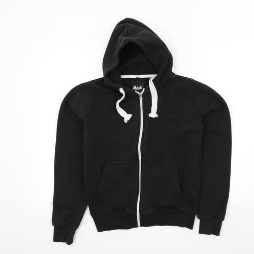 MALAIKA Girls Black Colourblock  Full Zip Jumper Size L