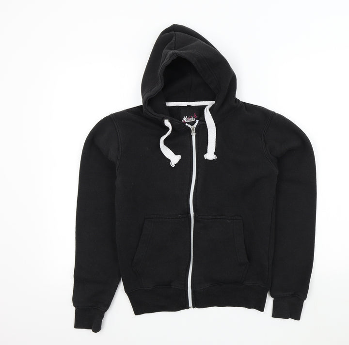 MALAIKA Girls Black Colourblock  Full Zip Jumper Size L