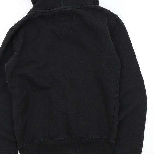 MALAIKA Girls Black Colourblock  Full Zip Jumper Size L