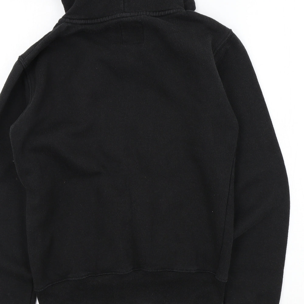 MALAIKA Girls Black Colourblock  Full Zip Jumper Size L