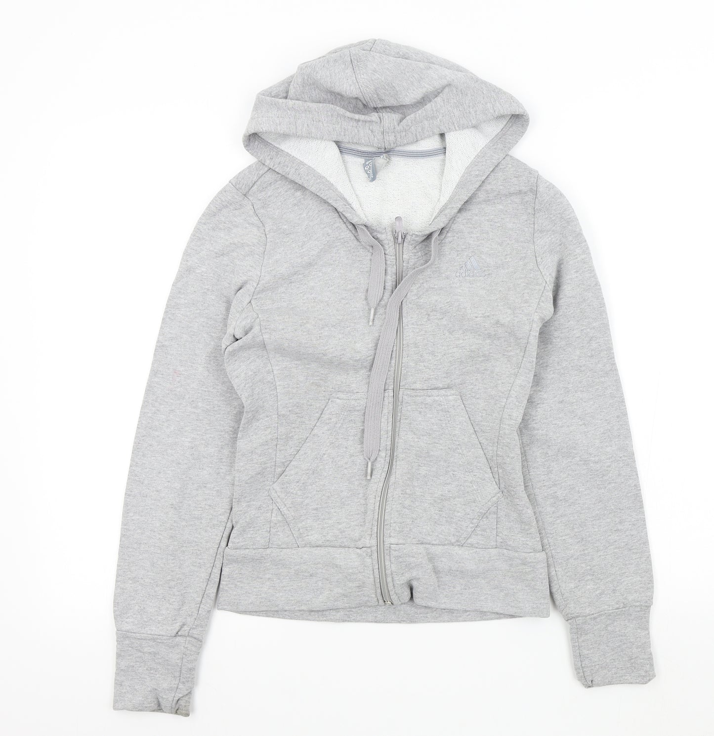 adidas Womens Grey   Full Zip Jumper Size 8