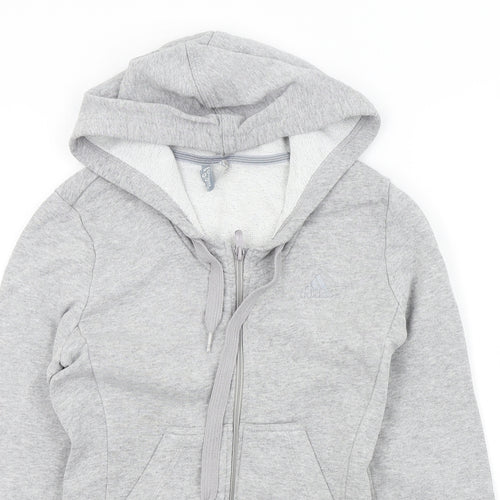adidas Womens Grey   Full Zip Jumper Size 8