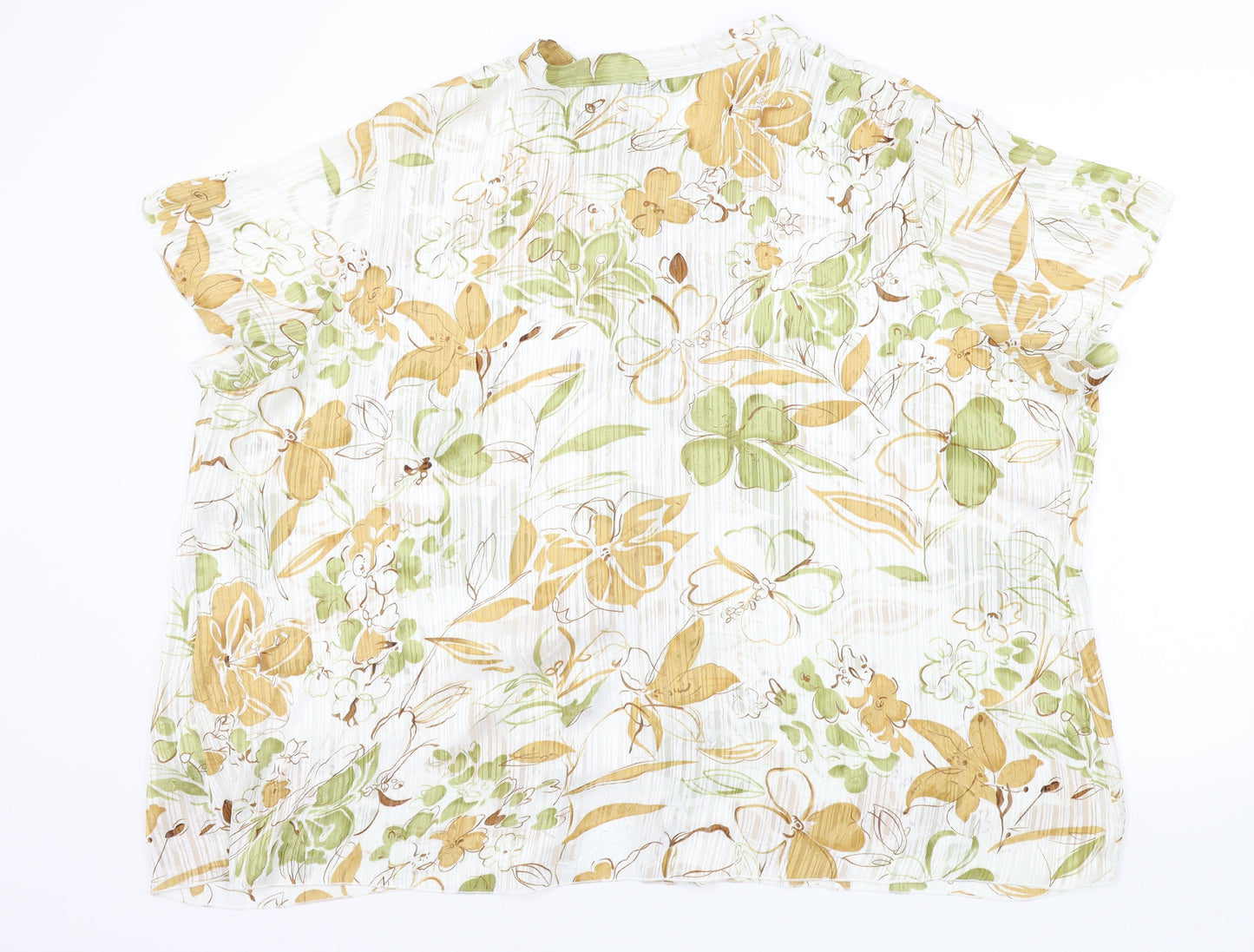 TALK TALK Womens Brown Floral  Basic Button-Up Size 30