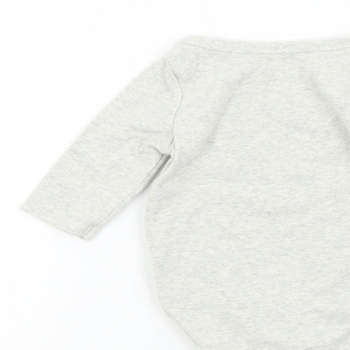 Gap Baby Grey Colourblock  Babygrow One-Piece Size 0-3 Months