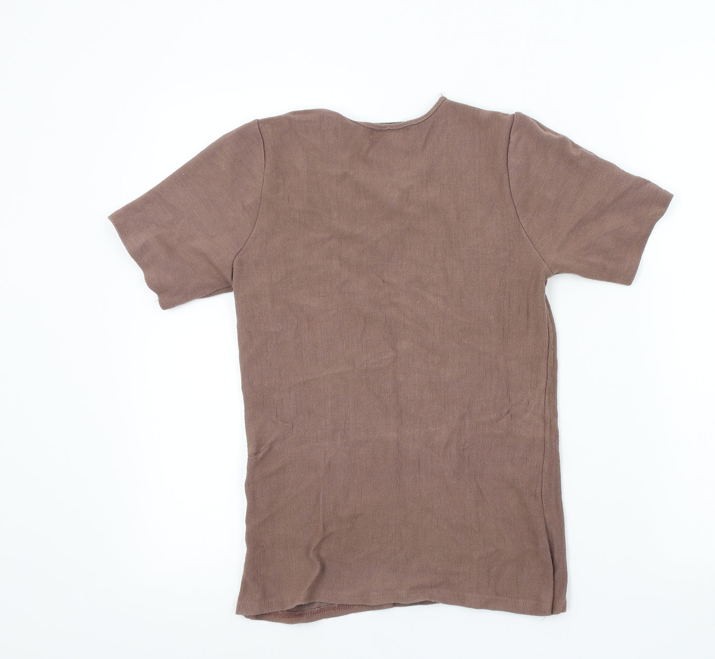 Todays Look Womens Blue Colourblock  Basic T-Shirt Size S