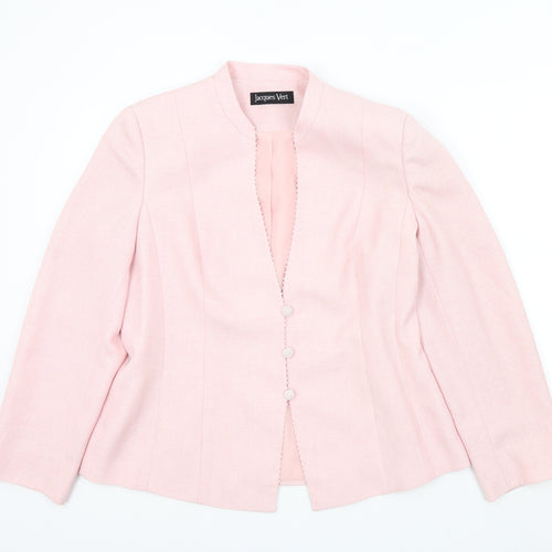 Jacques Vert Womens Pink Colourblock  Jacket Blazer Size 18