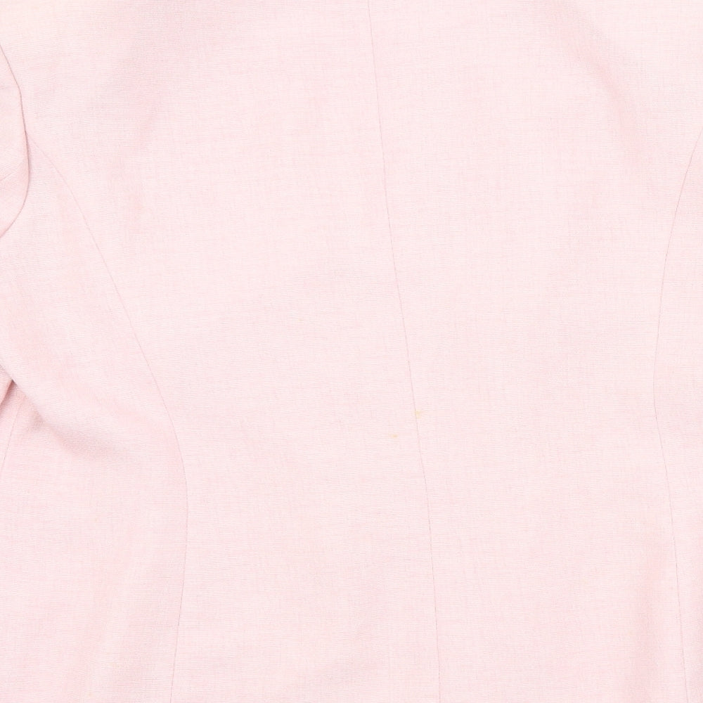 Jacques Vert Womens Pink Colourblock  Jacket Blazer Size 18
