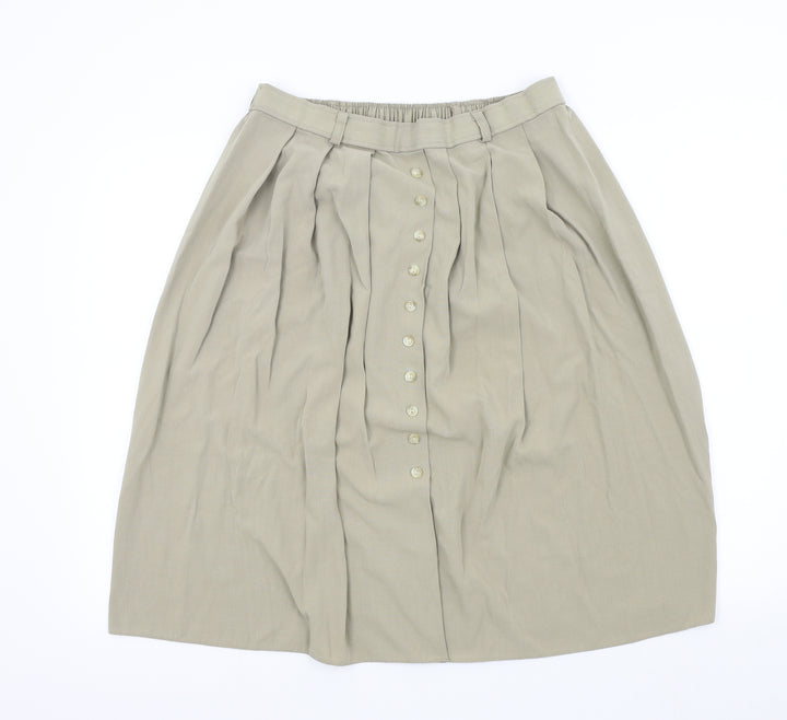 C&S Womens Brown Flare Skirt Size 16