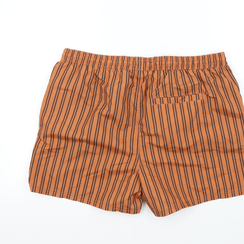 Another Influence Mens Brown Striped  Bermuda Shorts Size XL