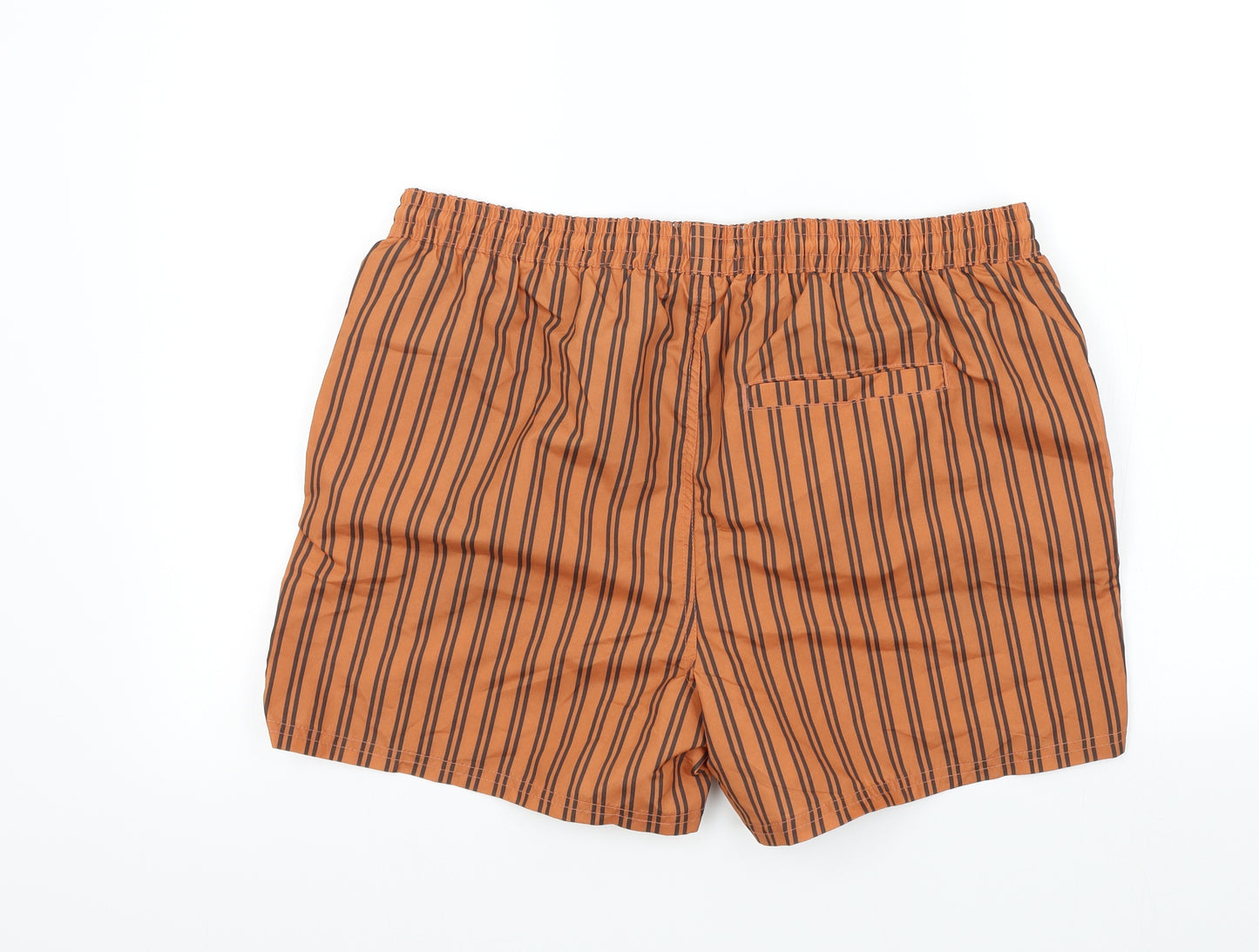 Another Influence Mens Brown Striped  Bermuda Shorts Size XL