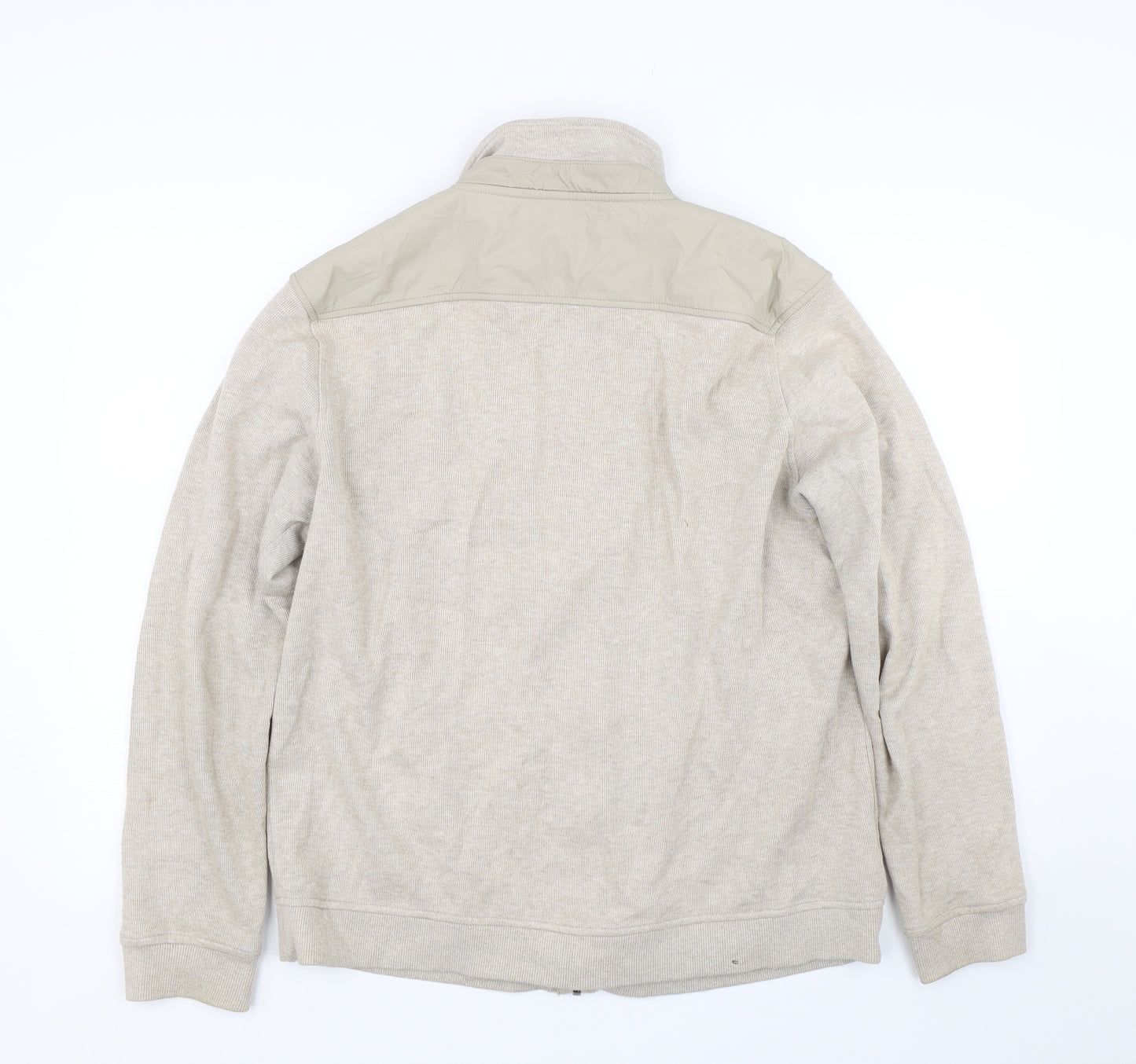 J Hampton & Sons Womens Beige   Full Zip Sweatshirt Size L