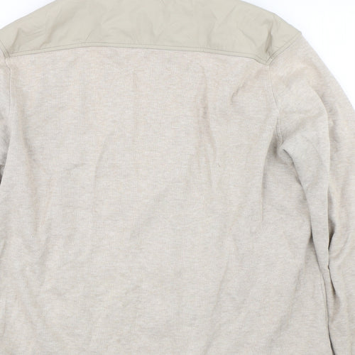 J Hampton & Sons Womens Beige   Full Zip Sweatshirt Size L