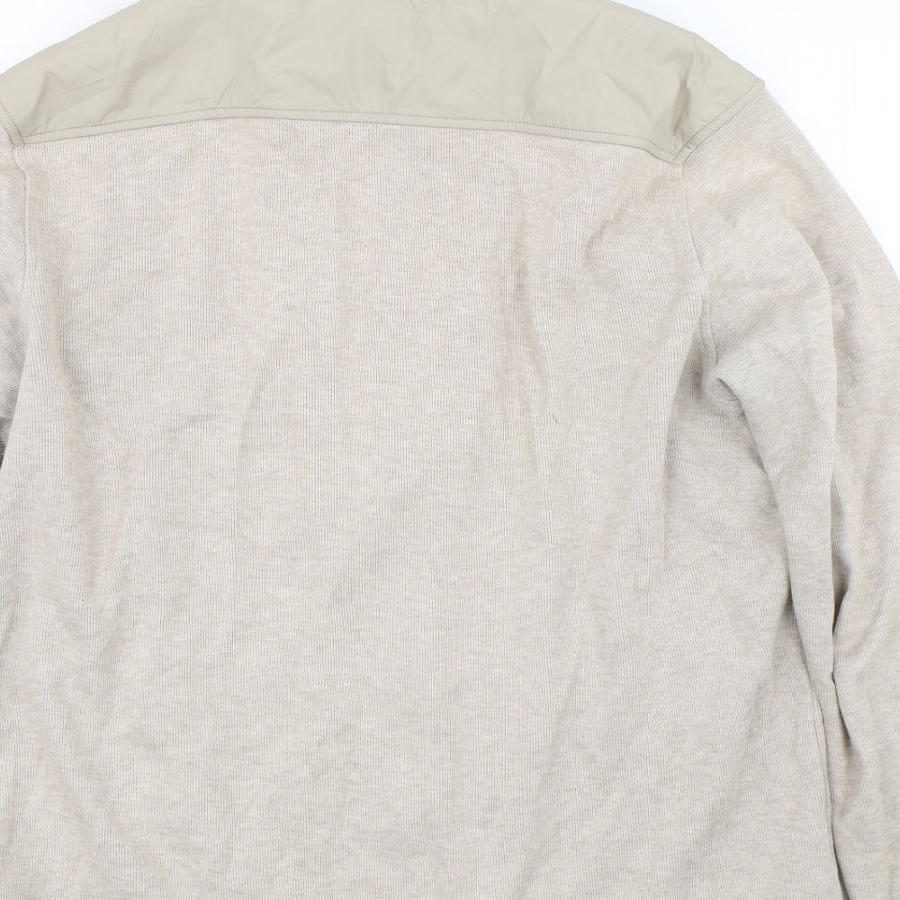 J Hampton & Sons Womens Beige   Full Zip Sweatshirt Size L