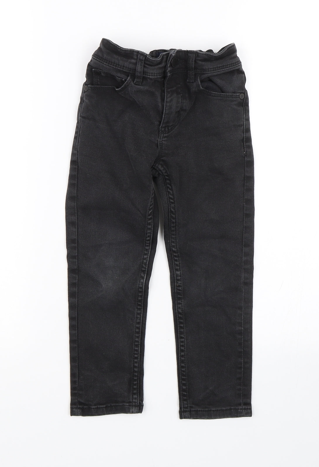 NEXT Boys Black  Denim Straight Jeans Size 5 Years