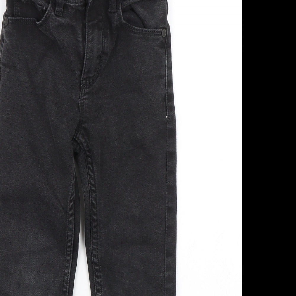 NEXT Boys Black  Denim Straight Jeans Size 5 Years