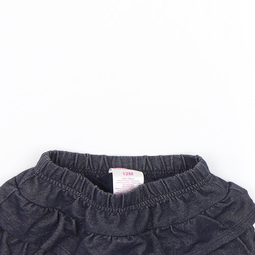 Garnanimals Girls Blue   Flare Skirt Size 12 Months