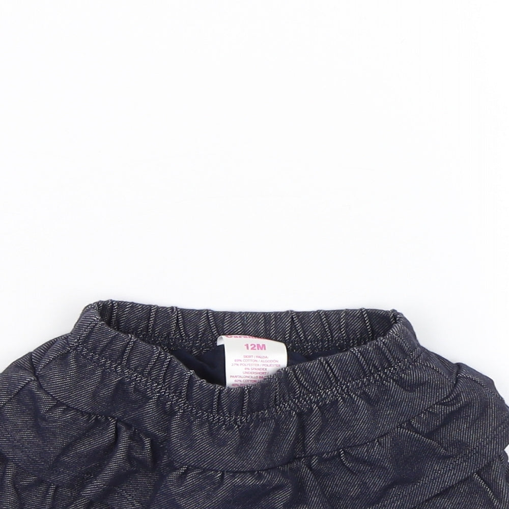 Garnanimals Girls Blue   Flare Skirt Size 12 Months