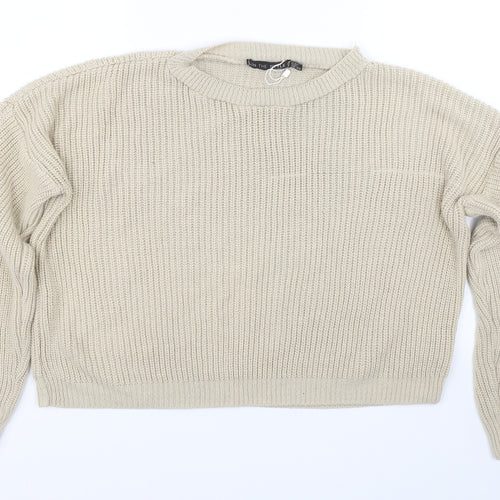 In the Style Womens Beige   Pullover Jumper Size 12