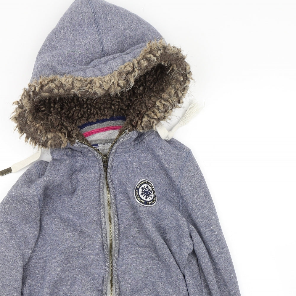 Superdry Womens Blue   Full Zip Hoodie Size M