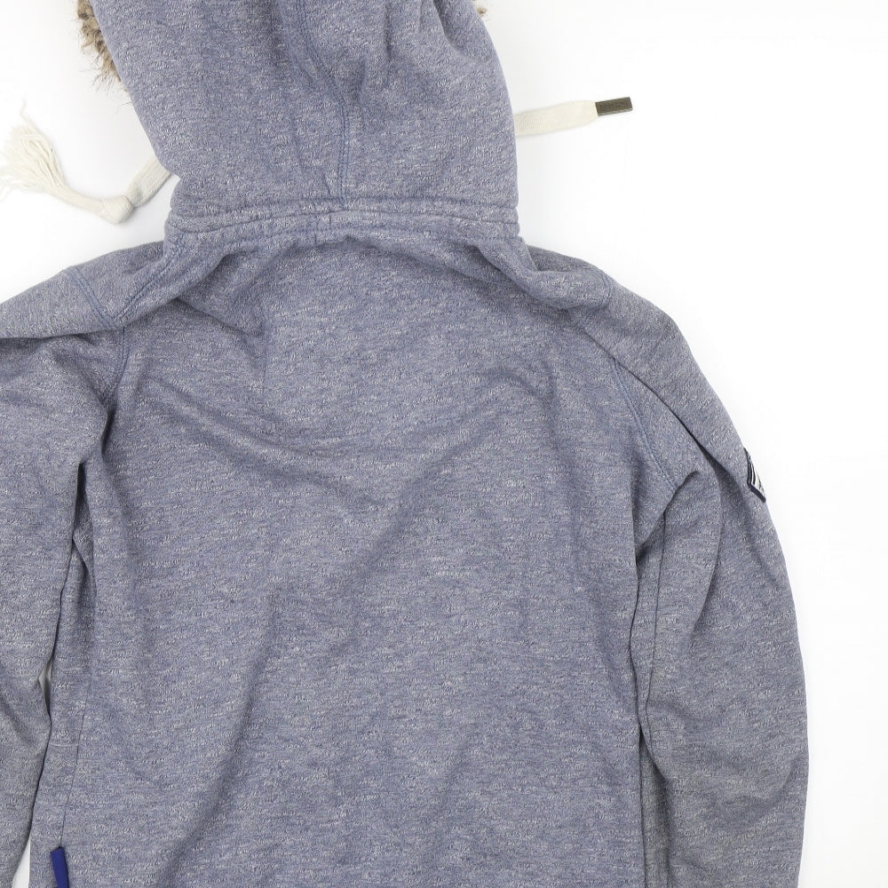 Superdry Womens Blue   Full Zip Hoodie Size M