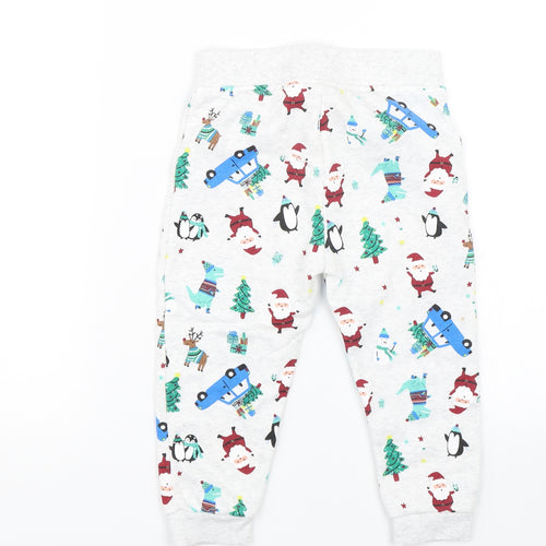 Primark Boys Grey Animal Print  Sweatpants Trousers Size 36 Months  - Christmas