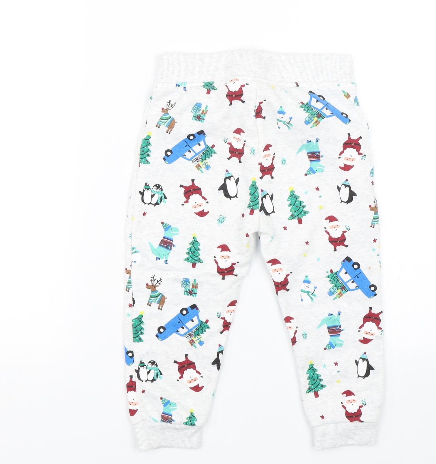 Primark Boys Grey Animal Print  Sweatpants Trousers Size 36 Months  - Christmas