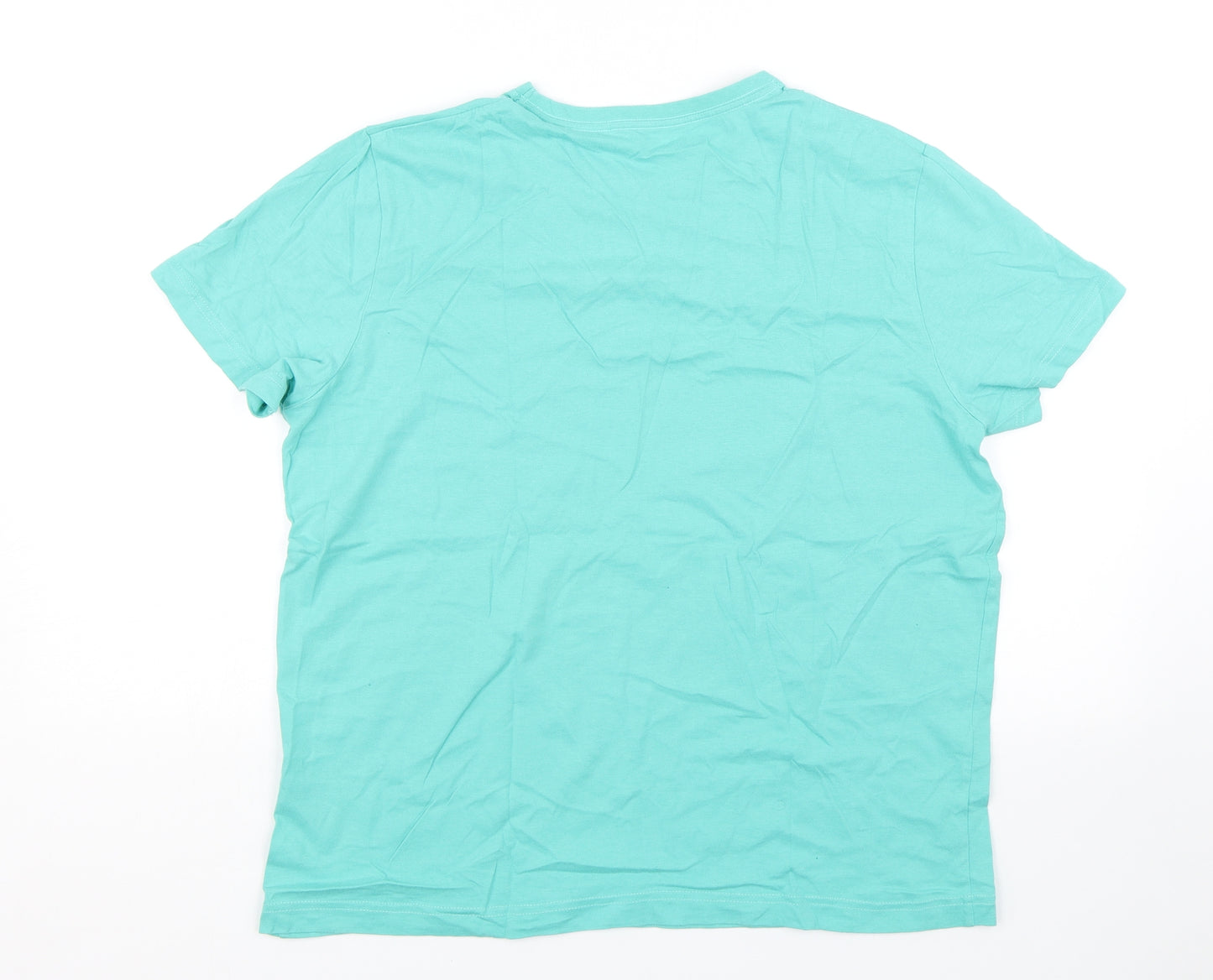 TU Mens Green    T-Shirt Size M