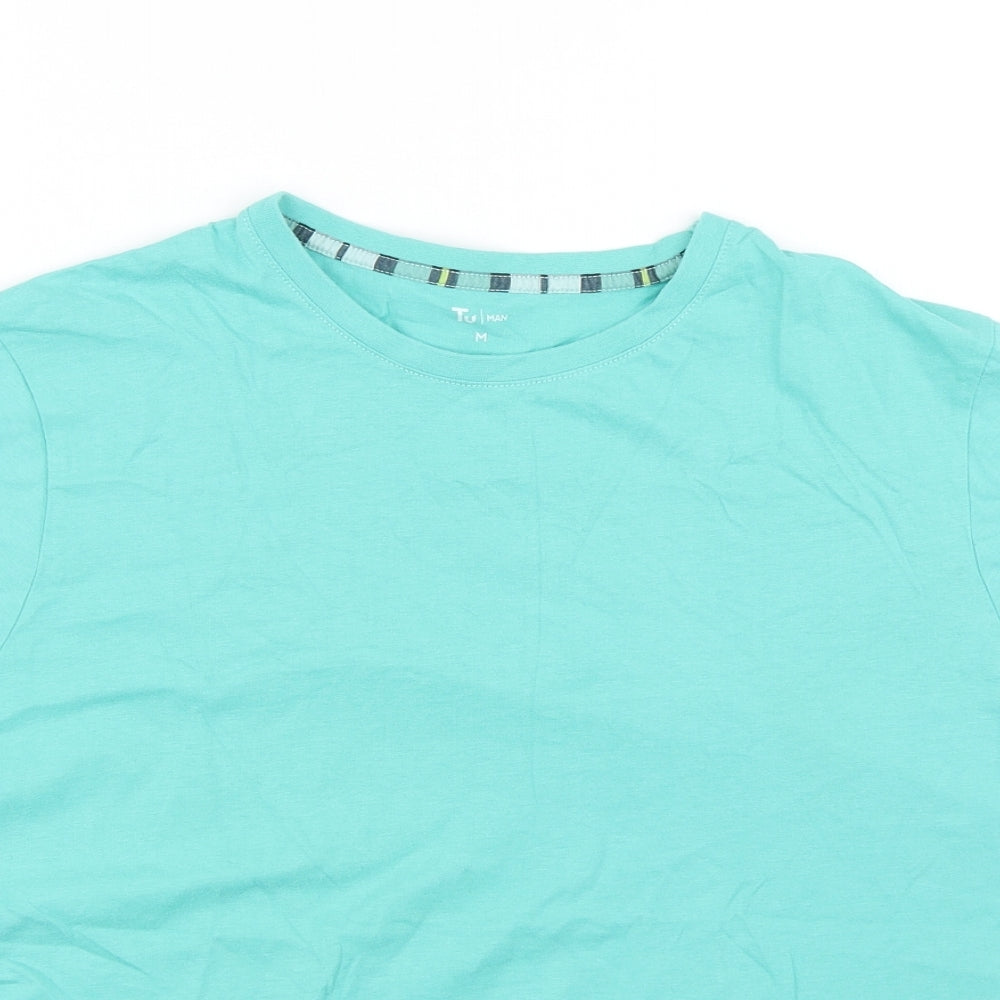 TU Mens Green    T-Shirt Size M