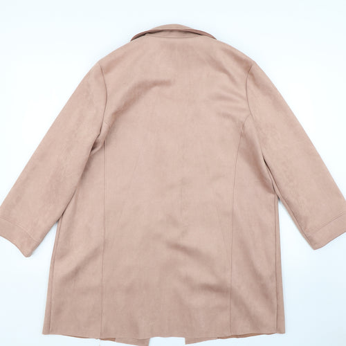 TU Womens Brown   Trench Coat Coat Size 16