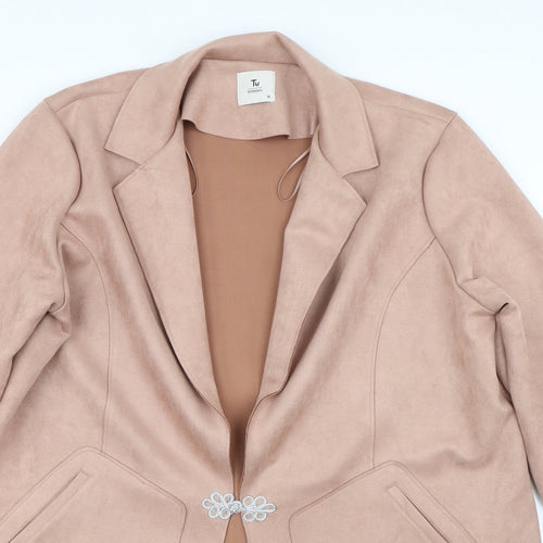 TU Womens Brown   Trench Coat Coat Size 16