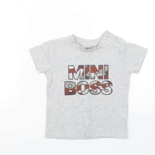 Nutmeg Boys Grey   Basic T-Shirt Size 2-3 Years