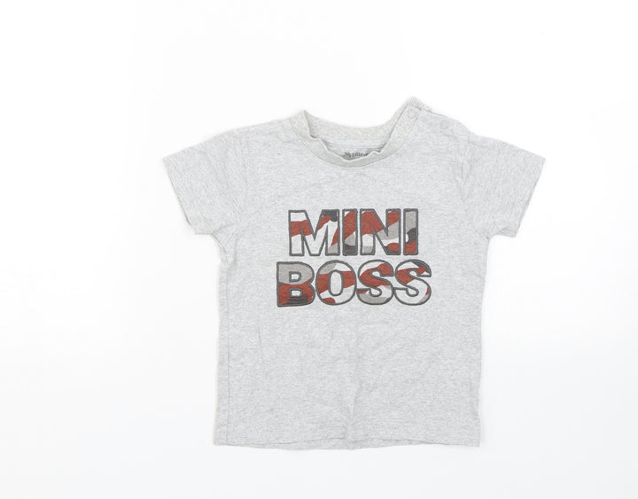 Nutmeg Boys Grey   Basic T-Shirt Size 2-3 Years