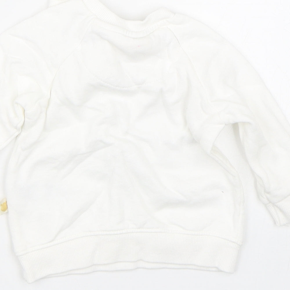 Disney Baby White   Pullover Jumper Size 0-3 Months  - Winnie The Pooh