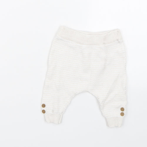 Mothercare Baby White   Sweatpants Trousers Size 0-3 Months