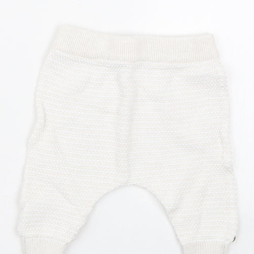 Mothercare Baby White   Sweatpants Trousers Size 0-3 Months